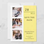 Save The Date Mariage Simple Enregistrer La Photo Date (Devant)