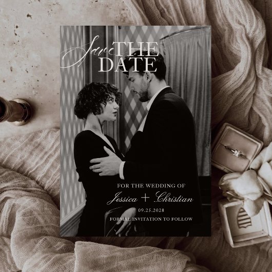 Save The Date Mariage simple et moderne avec une esthétique de l