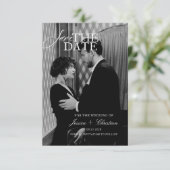 Save The Date Mariage simple et moderne avec une esthétique de l (Debout devant)