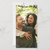 Save The Date Mariage simple et moderne de collage photo (Dos)