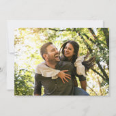 Save The Date Mariage simple et moderne de collage photo (Dos)