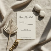 Save The Date Mariage Simple Minimal Script Élégant