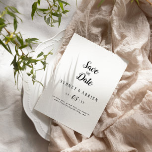 Save The Date Mariage Simple Minimaliste Enregistrer La Date