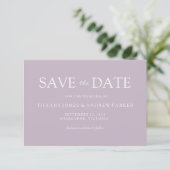 Save The Date Mariage simple moderne boueux boueux Sauvez la dat (Debout devant)