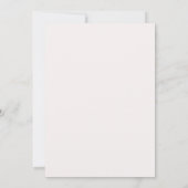 Save The Date Mariage simple moderne vert foncé sur le thème du (Dos)