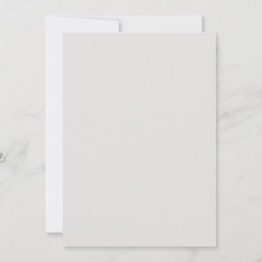 Save The Date Mariage simple photo gris neutre élégant (Dos)