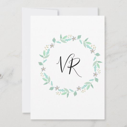 Save The Date Mariage simple sarcelle et or, date à retenir (Devant)