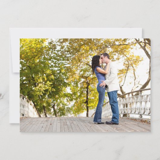 Save The Date Mariage simple Swirl Enregistrer la date (Dos)