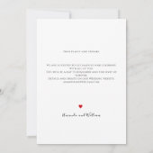 Save The Date Mariage simple texte et photo (Dos)