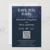 Save The Date Mariage sous le ciel étoilé étoile céleste (Devant)