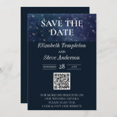 Save The Date Mariage sous le ciel étoilé étoile céleste (Devant / Derrière)