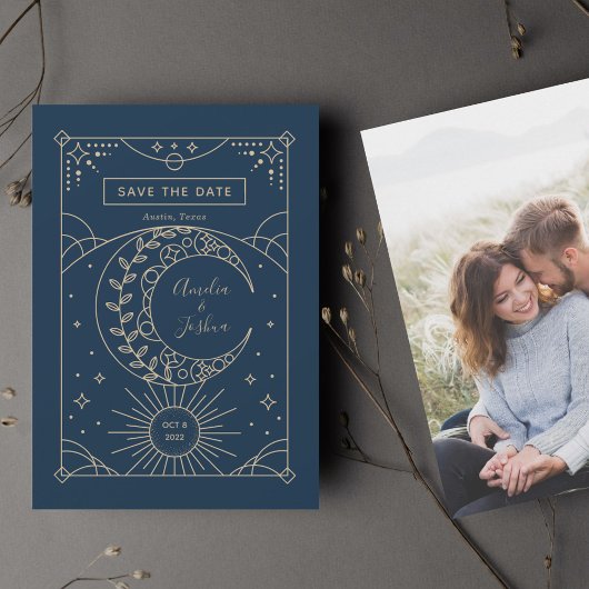 Save The Date Mariage Stardust Photo Enregistrer la date