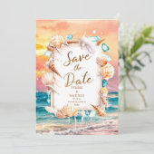 Save The Date Mariage Sun Beach (Debout devant)