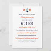 Save The Date Mariage sur la plage avec un voilier vintage pour (Dos)