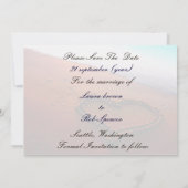 Save The Date mariage sur la plage Enregistrer la date (Dos)