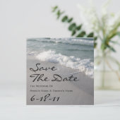 Save The Date Mariage sur la plage Enregistrer la date - Ocean W (Debout devant)