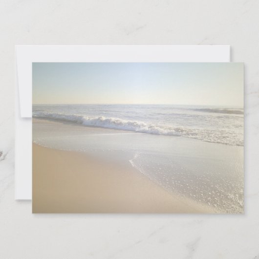 Save The Date Mariage sur la plage  Guirlande de coquillages Enr (Dos)