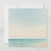 Save The Date Mariage sur la Plage sans Invités, Enregistrez la  (Dos)