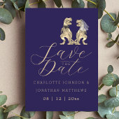 Save The Date Mariage sur le thème des dinosaures