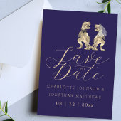 Save The Date Mariage sur le thème des dinosaures