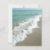 Save The Date Mariage sur une plage pittoresque de destination t (Dos)