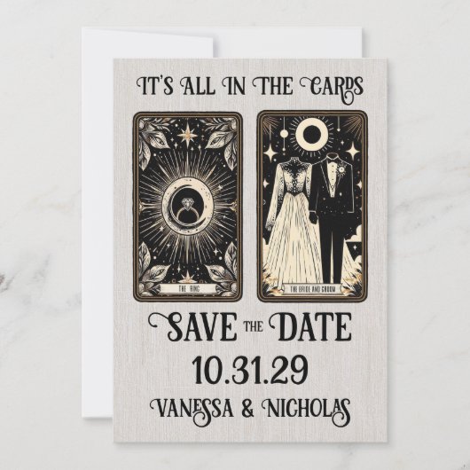 Save The Date Mariage Tarot (Devant)