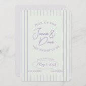 Save The Date Mariage tendance Enregistrer la date Simple et mod (Devant / Derrière)