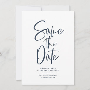 Save The Date Mariage texte manuscrit moderne