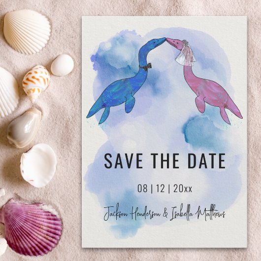 Save The Date Mariage Thème Dinosaure Enregistrer la Date