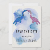 Save The Date Mariage Thème Dinosaure Enregistrer la Date (Devant)