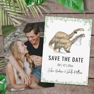 Save The Date Mariage Thème Dinosaure Photo Enregistrer La Date