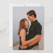 Save The Date Mariage Thème Dinosaure Photo Vert (Dos)