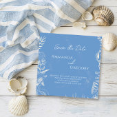 Save The Date Mariage thème Toile Bleue Océan Enregistrer la dat