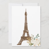 Save The Date Mariage Tour Eiffel Rose Enregistrer La Date (Dos)