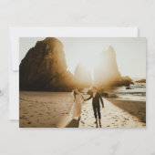 Save The Date Mariage traditionnel Burnt Orange élégant (Dos)