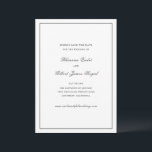 Save The Date Mariage traditionnel de Rhianna<br><div class="desc">Mariage de style traditionnel enregistrer la date avec un design simple et minimal avec vos noms dans un script élégant et vos détails de l'événement dans une police serif classique.</div>