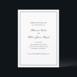 Save The Date Mariage traditionnel de Rhianna<br><div class="desc">Mariage de style traditionnel enregistrer la date avec un design simple et minimal avec vos noms dans un script élégant et vos détails de l'événement dans une police serif classique.</div>