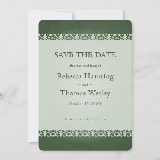 Save The Date Mariage traditionnel irlandais de croix celtique (Devant)