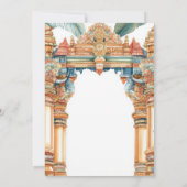 Save The Date Mariage traditionnel sud-indien avec arche complex (Dos)