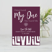 Save The Date Mariage tribal africain de la Bourgogne (Debout devant)