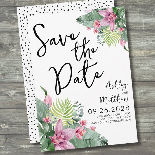Save The Date Mariage Tropical