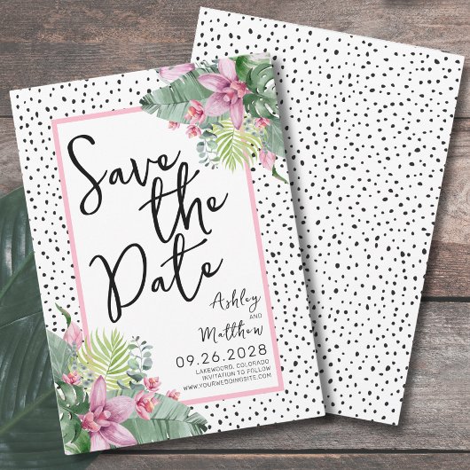 Save The Date Mariage Tropical
