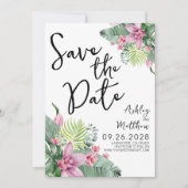 Save The Date Mariage Tropical (Devant)