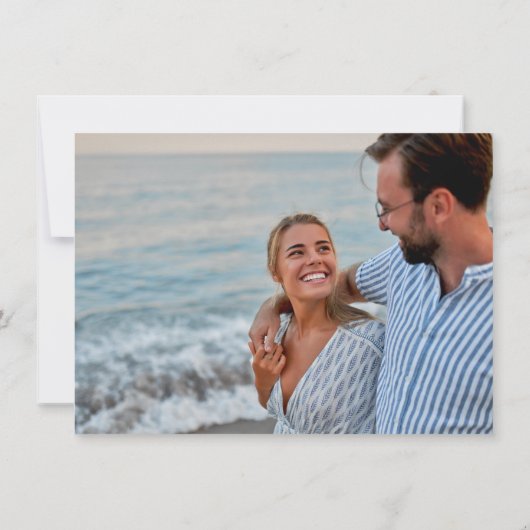 Save The Date Mariage Tropical à Costa Rica - Enregistrez la Dat (Dos)