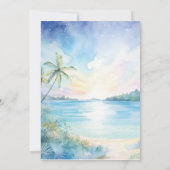 Save The Date Mariage Tropical Bliss Enregistrer la date (Dos)