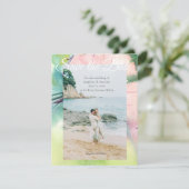 Save The Date Mariage Tropical de Destination (Debout devant)