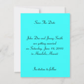 SAVE THE DATE MARIAGE TROPICAL ENREGISTRER LA DATE NOTE EZ2 PERS (Dos)