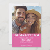 Save The Date Mariage tropical floral de plage et de destination (Dos)