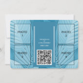 Save The Date Mariage Turquoise Tropical Enregistrer La Date Car (Dos)