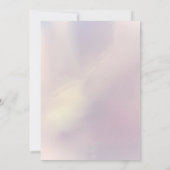Save The Date Mariage Typographie Script Holographique (Dos)